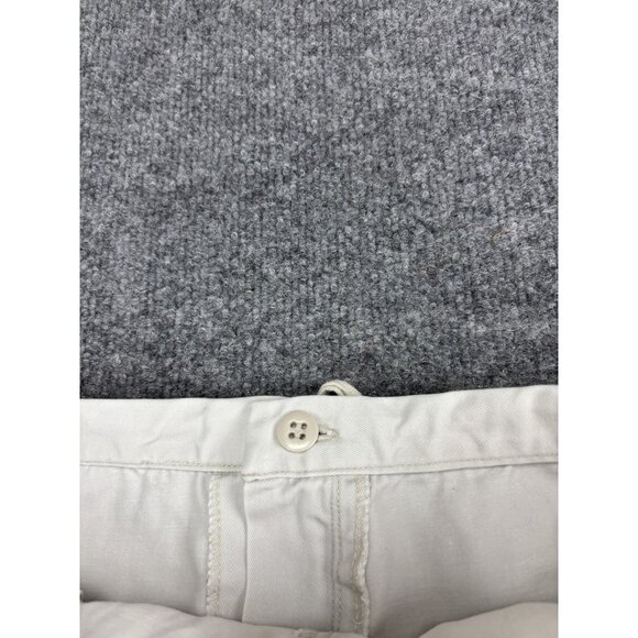 J.Crew Skirt Womens Medium Ivory Cotton Drawstring Waist Pockets Midi Back Slit - Picture 9 of 9